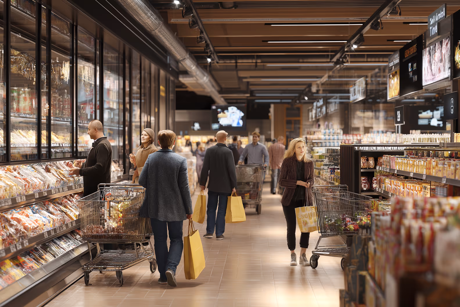 People in the supermarket